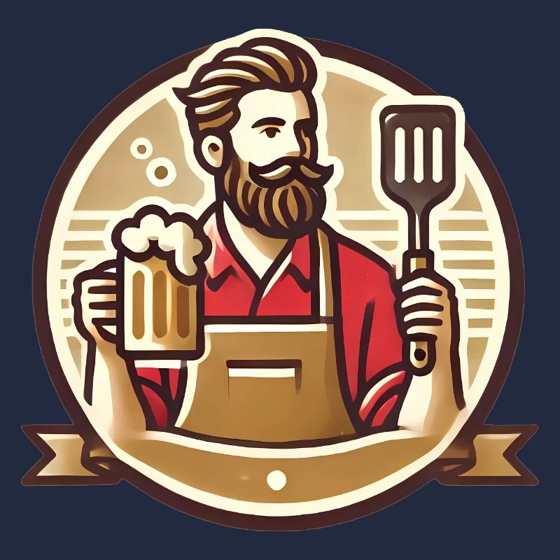 Bearded Grill Master Badge Design