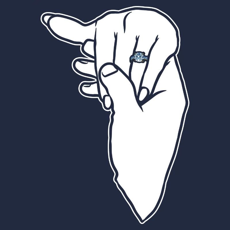 Verlobungs-Ehering-Hand