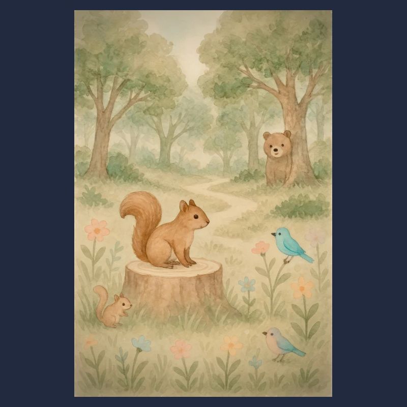 Eichhörnchen in freier Wildbahn mit seinen Freunden