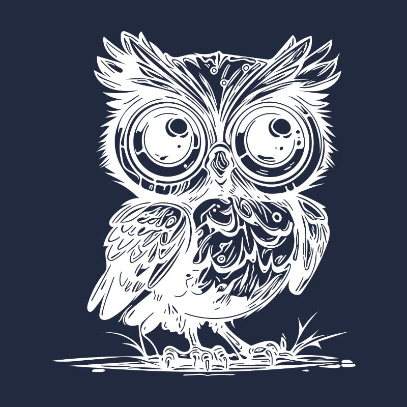 Wald Eule mit großen Augen