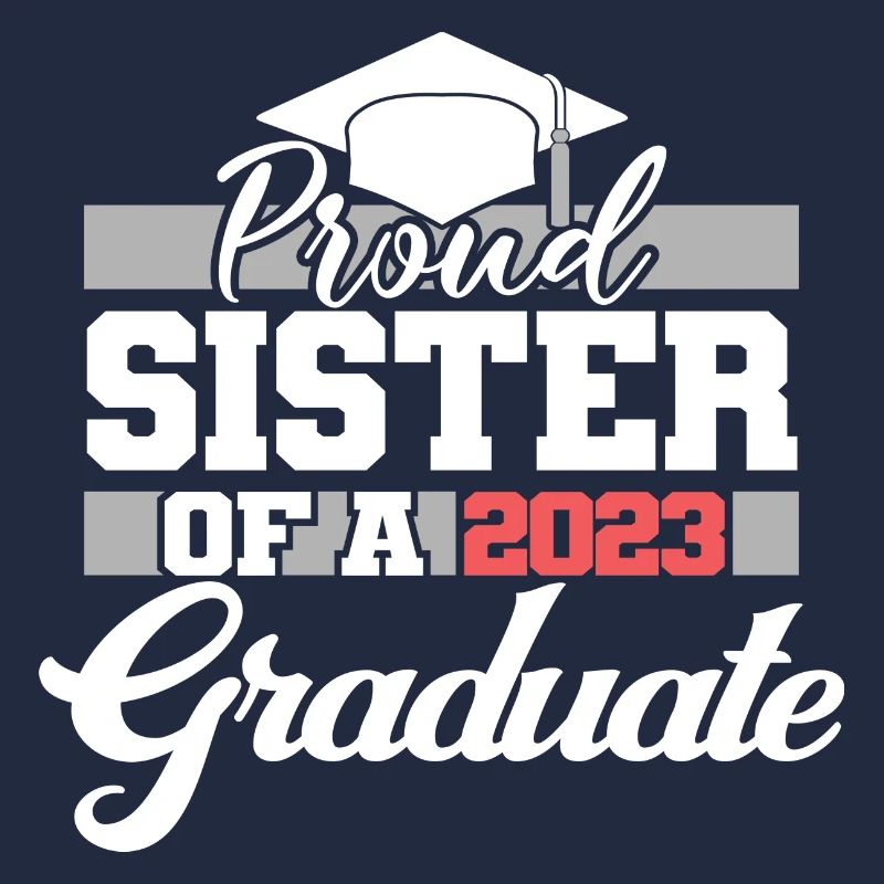Stolze Schwester eines Abschlussgeschenks 2023