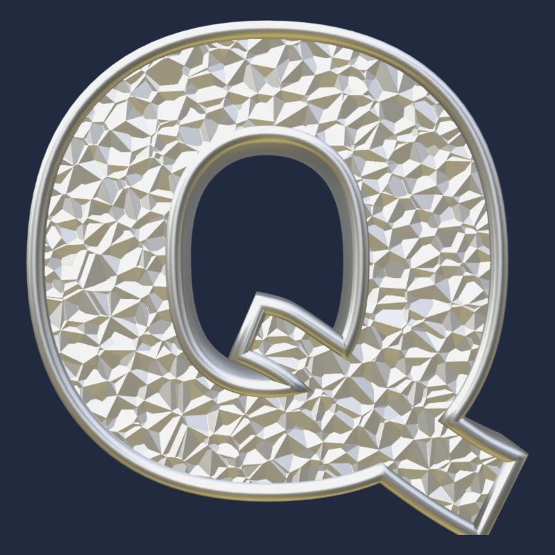 Q, lettre, lettre Q, initiale, initiale Q, monogramme,
