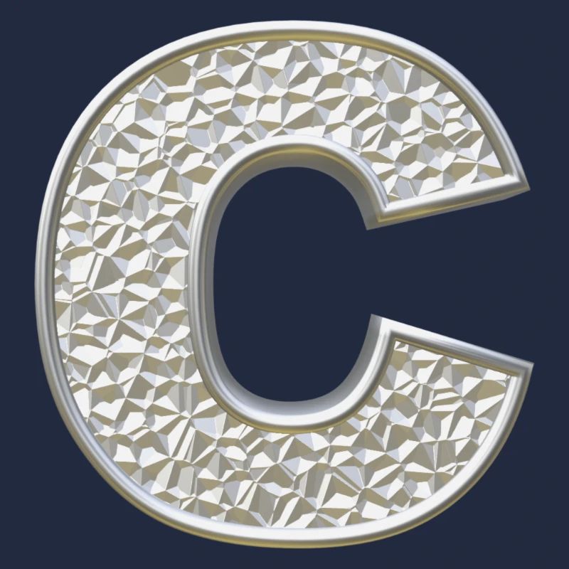C, letter, letter C, initial, initial C, monogram,