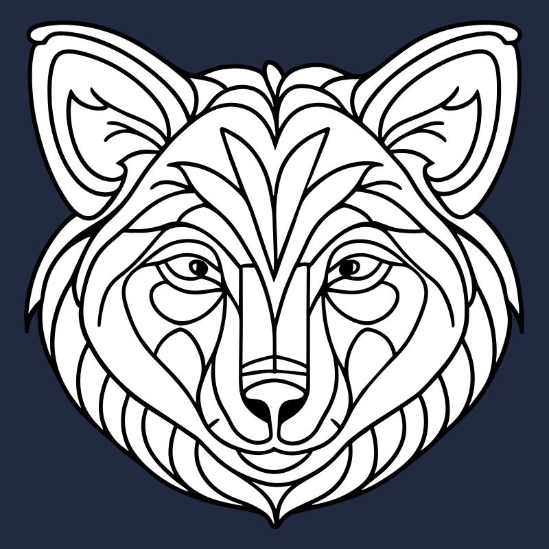 Visage de loup