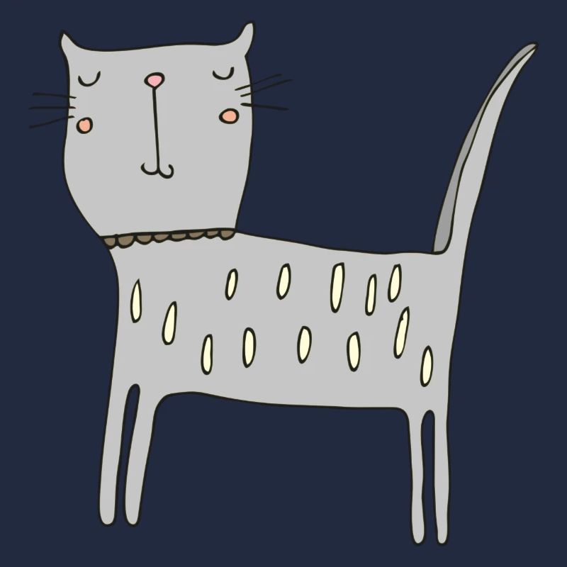 Gris chat