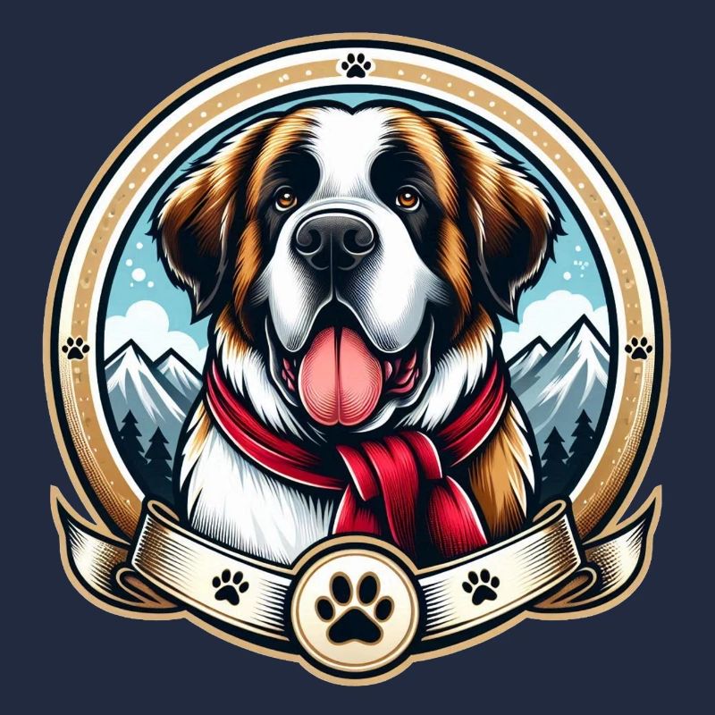 Saint Bernard Dog Logo