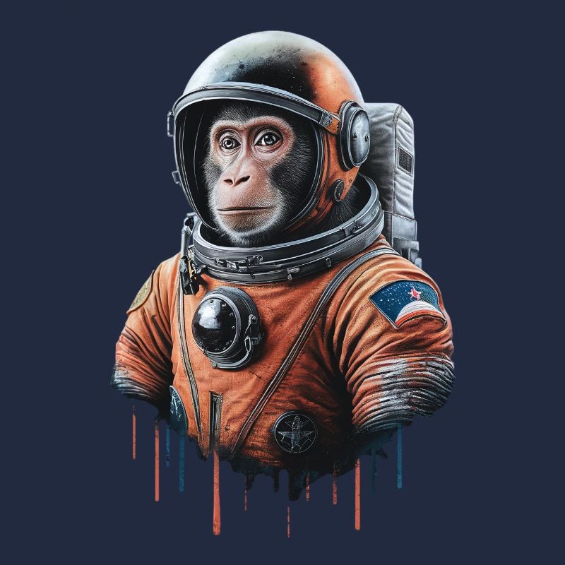 Space Adventure with a Monkey Astronaut