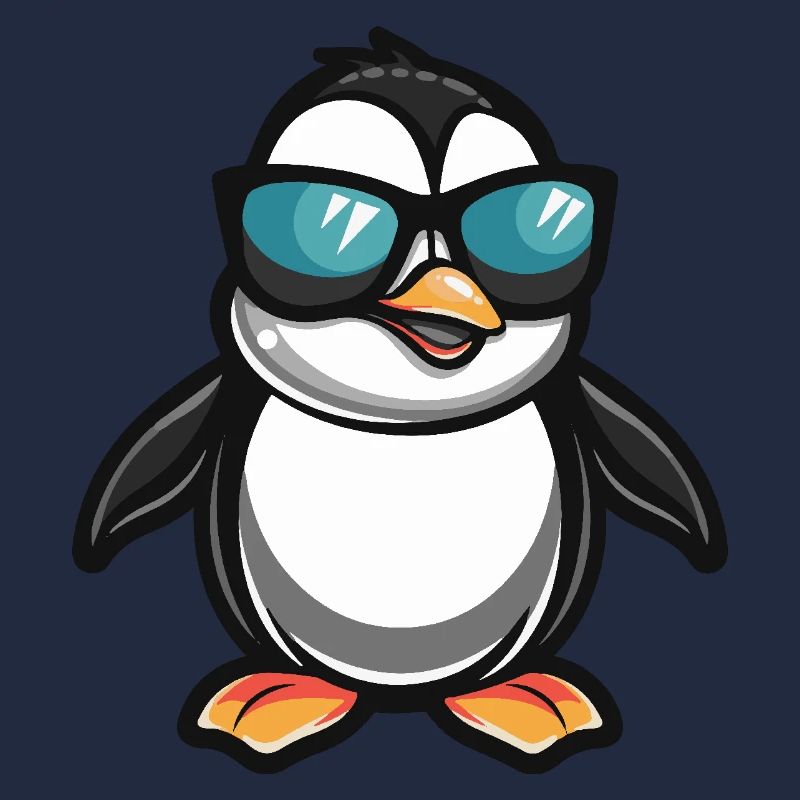 Pinguin Cool Comic