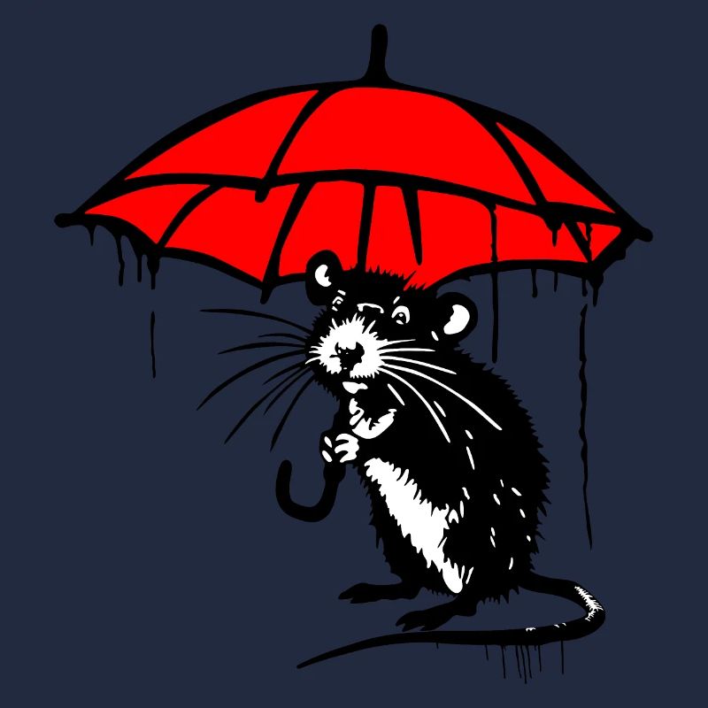 Rat avec parapluie