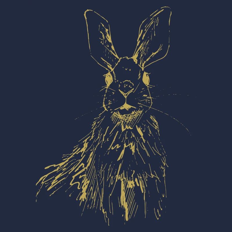Illustrierte Designs mit Hase