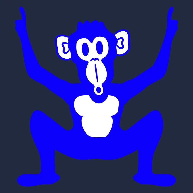 Funny Party Monkey Holding Finger Hands Up Fun DJ