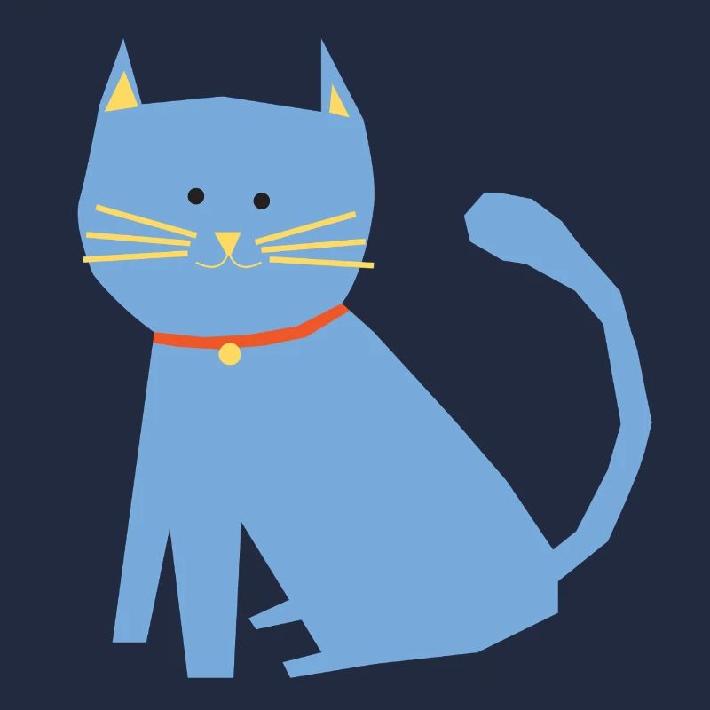 Blaue Katze