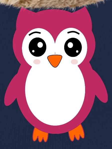 Søt kawaii ugle t-skjorte gave