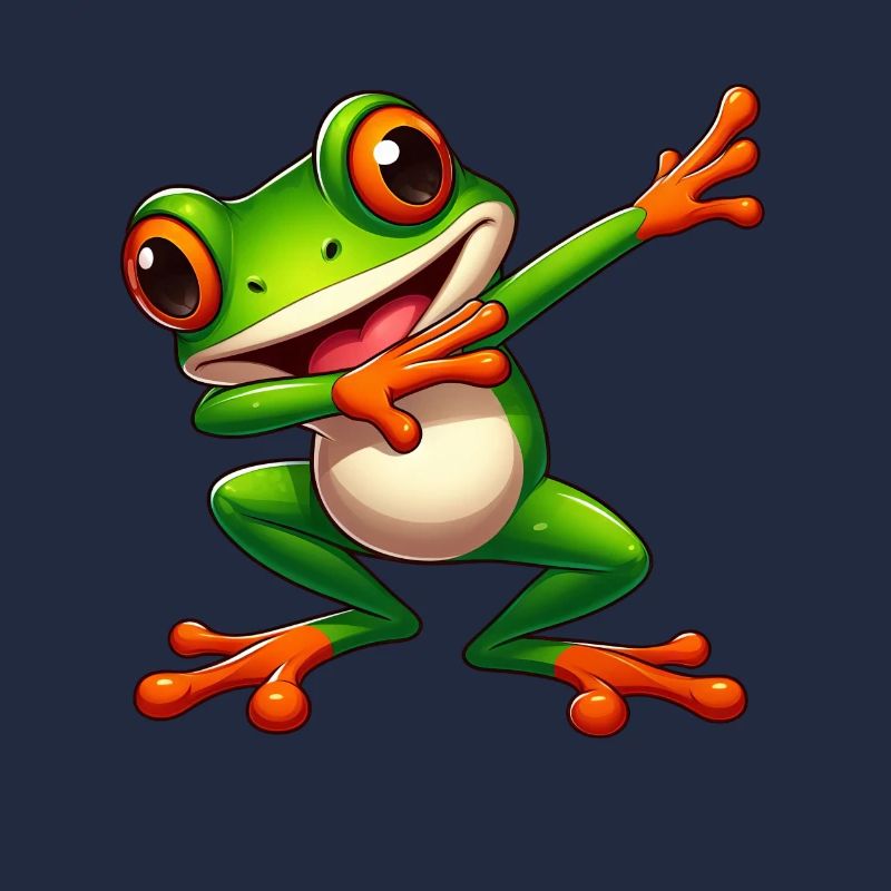 Cool Frog Dabbing Toad Style