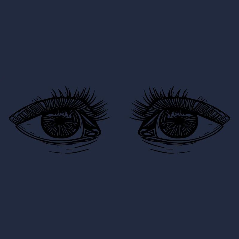 Yeux doux avec des cils