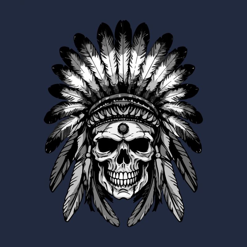 Apache Indianer Totenkopf