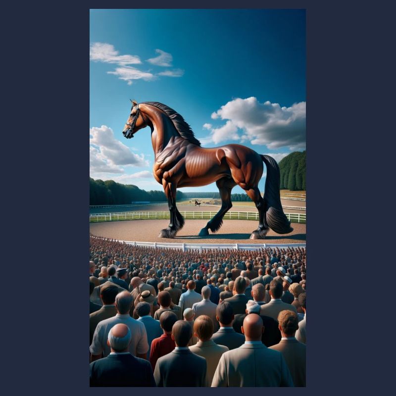 Cheval au trot