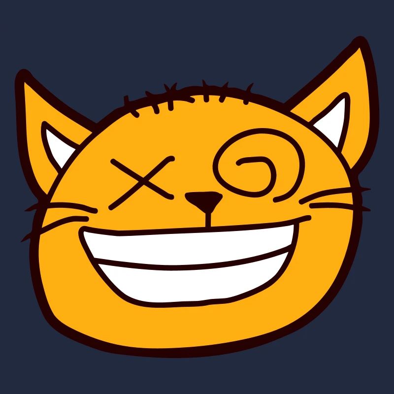 Insane Cat Squints Funny Crazy Grimace