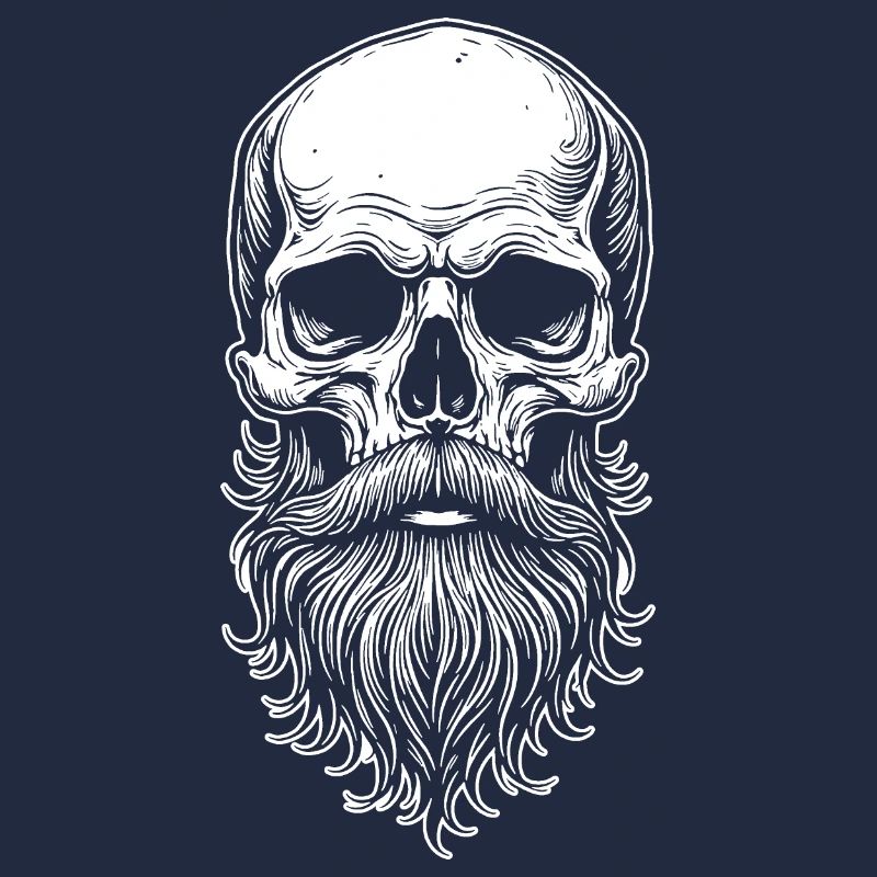 Skull mit Bart