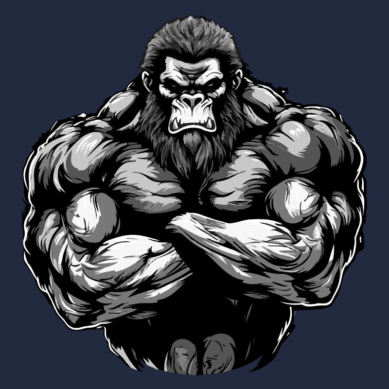 Muscles de la bête de gorille