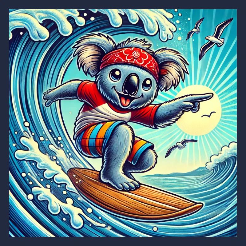 Surf like a koala: waves, sun and fun!