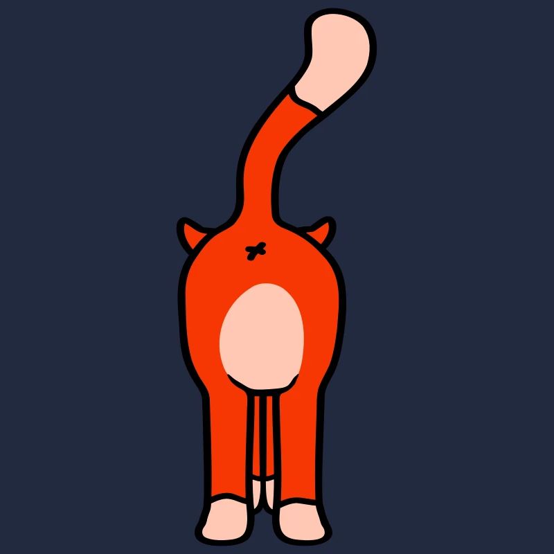 Standing Funny Cat From Behind Backside Ass