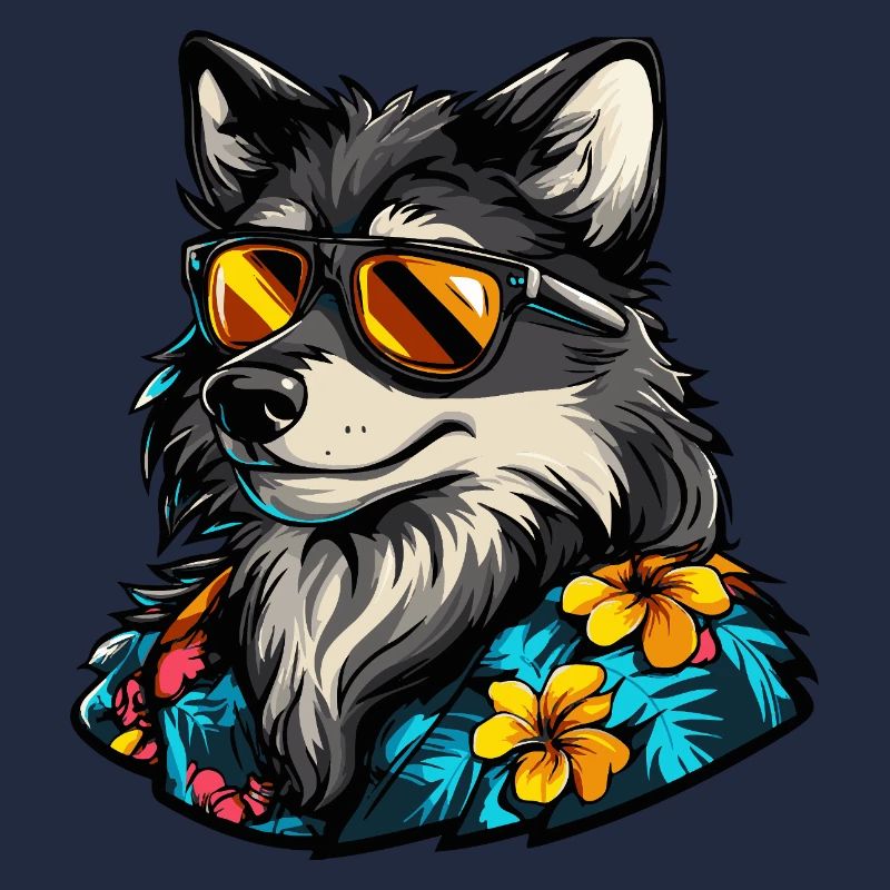 Wolf Comic Cool Summer