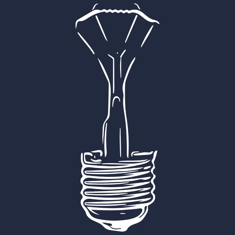 Lamp with defective glass bulb