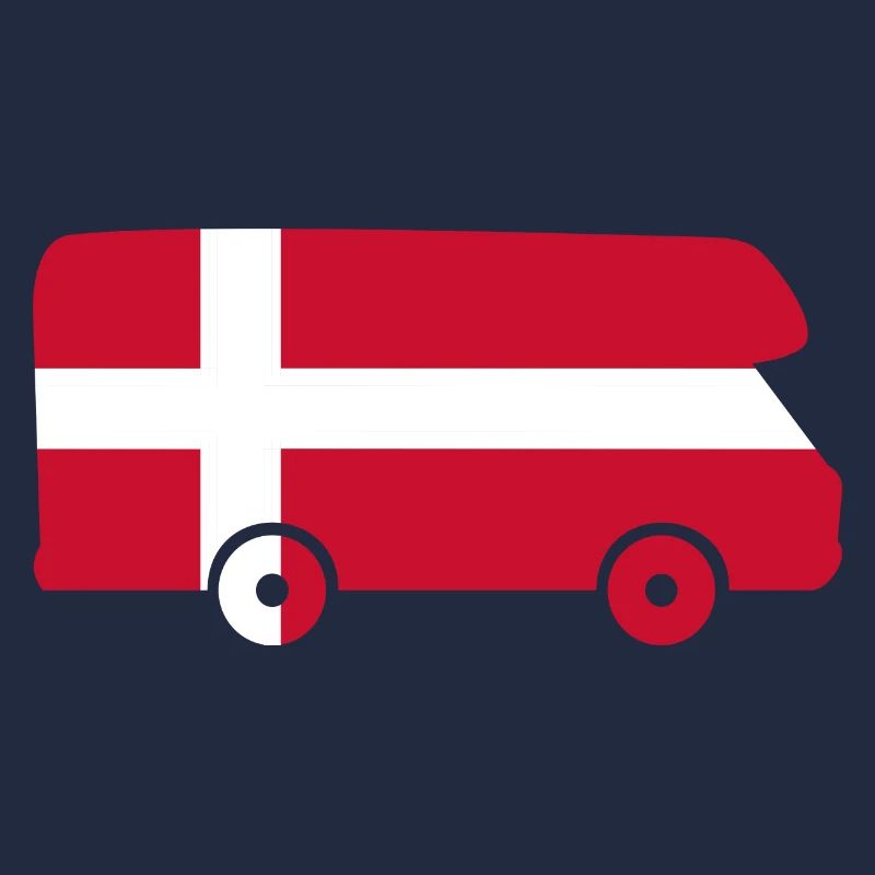 Camper Danemark Voyage Vacances Camper Autocollant