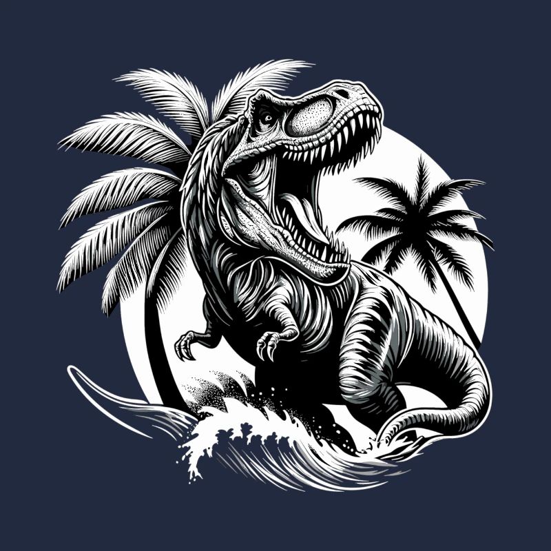 Brüllender T-Rex Dinosaurier Geschenk