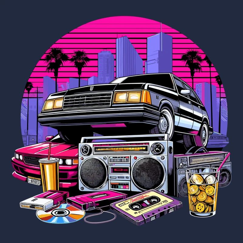 Cassette compacte Ghetto Blaster 90s Cadeau rétro