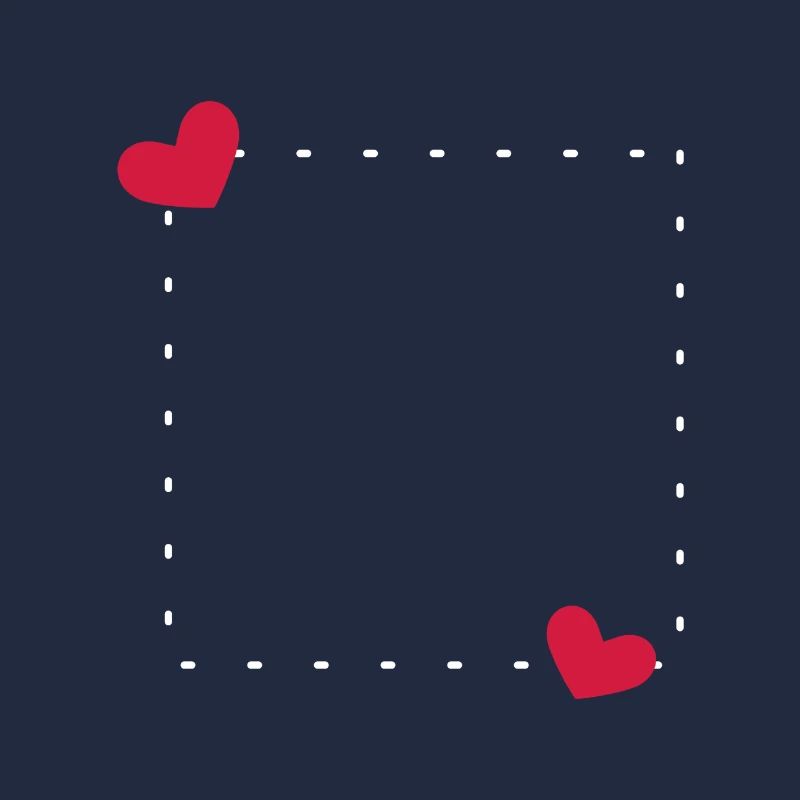 Heart Frame Ornament Line