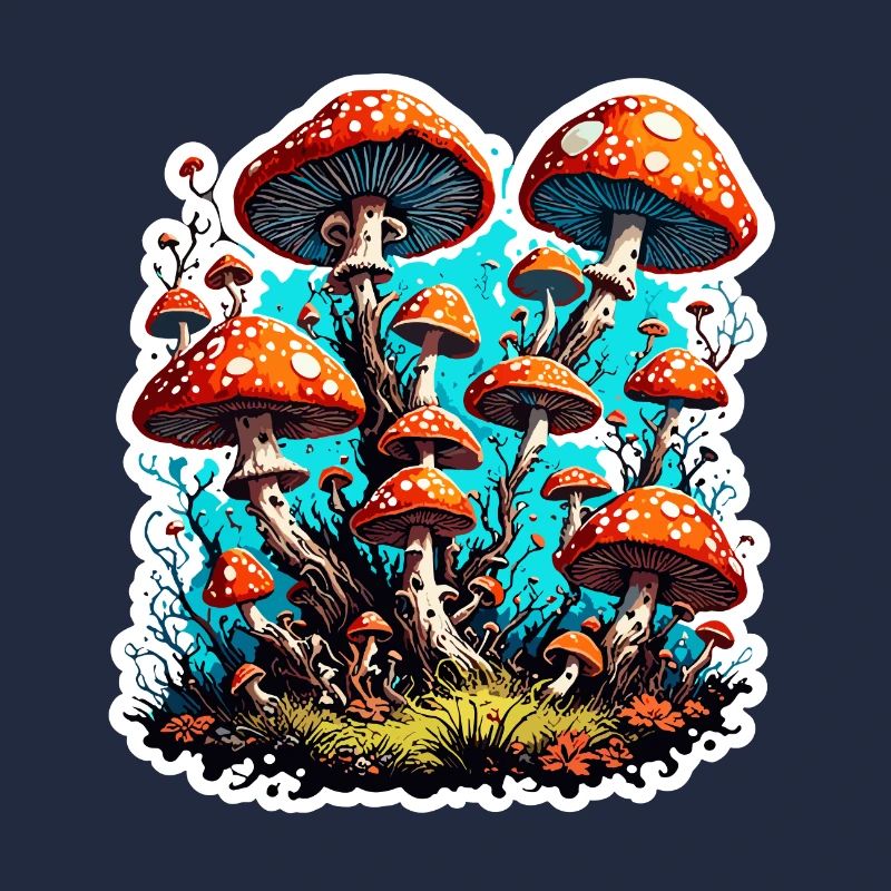 Champignon / Champignon / Prairie / Forêt / Goa / Psy
