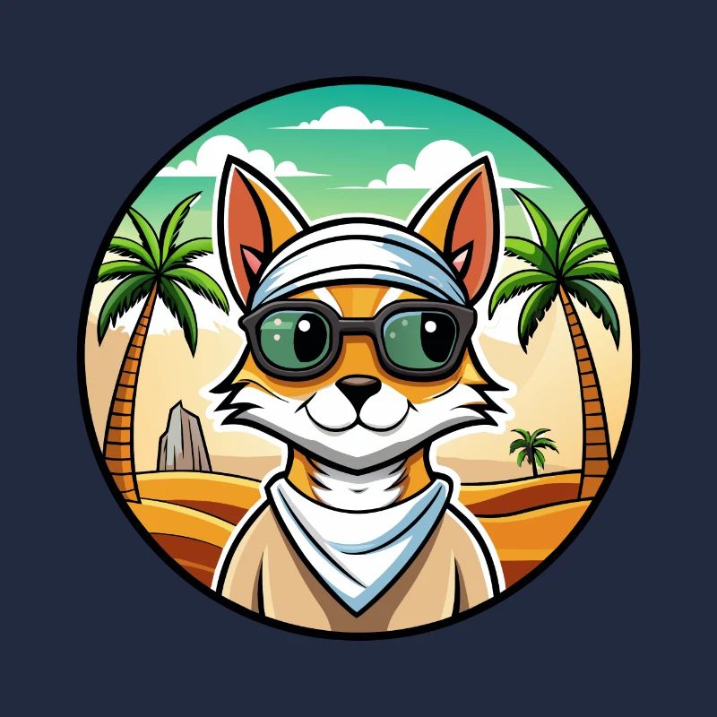 Lunettes de soleil de race de chat Mau arabe de plage
