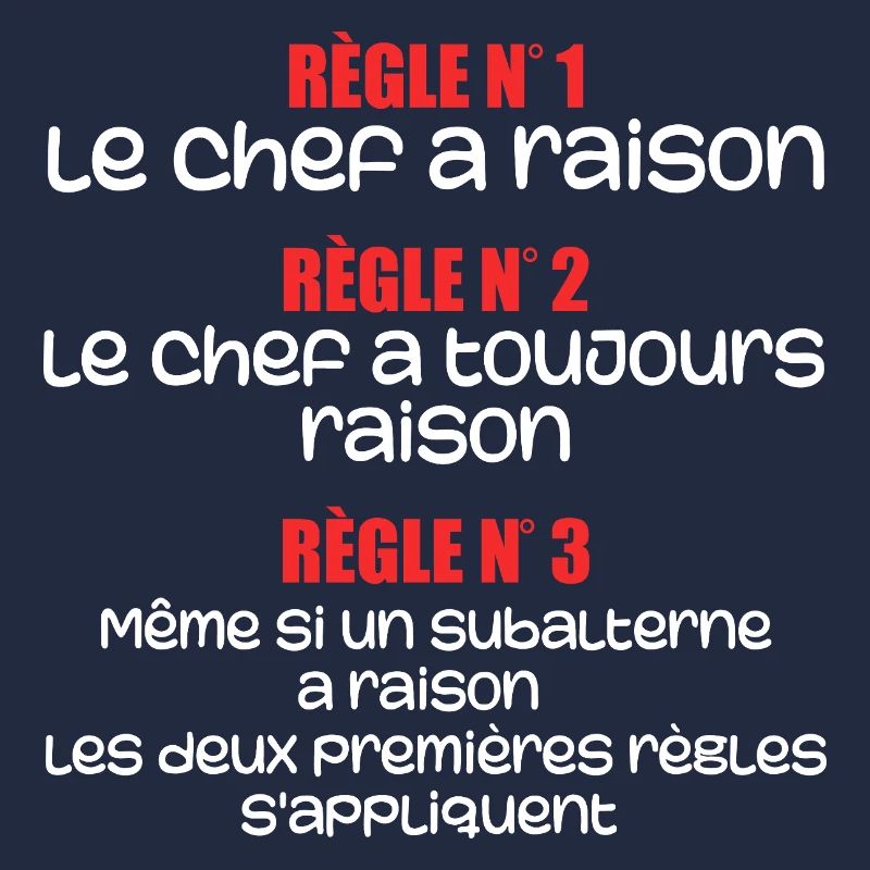 Les regles du chef