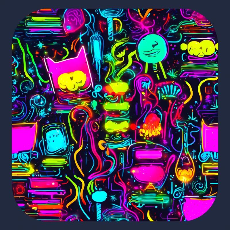 Neon Vintage Glow UV Style