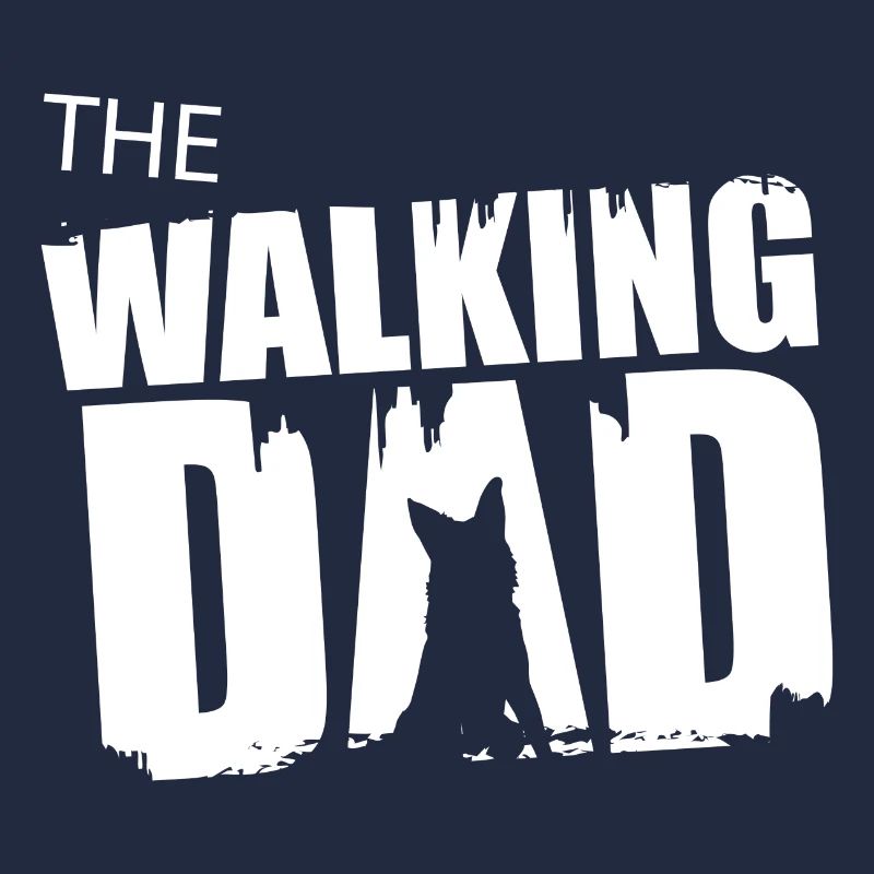 Schäferhund Walking Dad Geschenkidee Vater Gassi