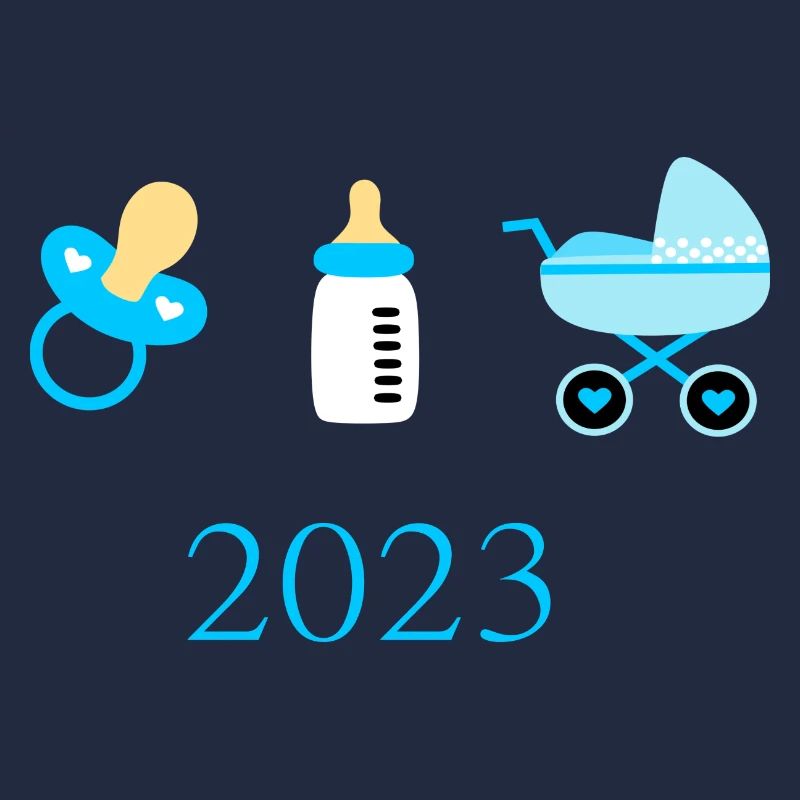 Modèle Naissance Garçon Bébé 2023 Personnalisable