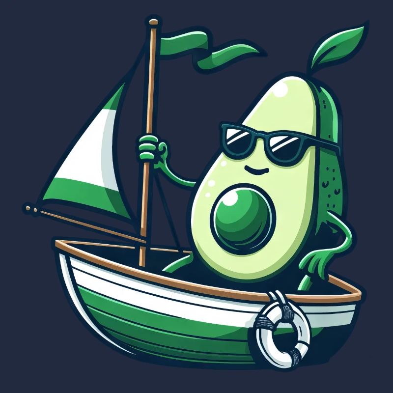 Dériveur d’été cool avec avocat