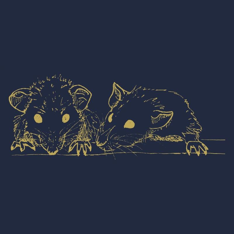Illustrated designs with mice