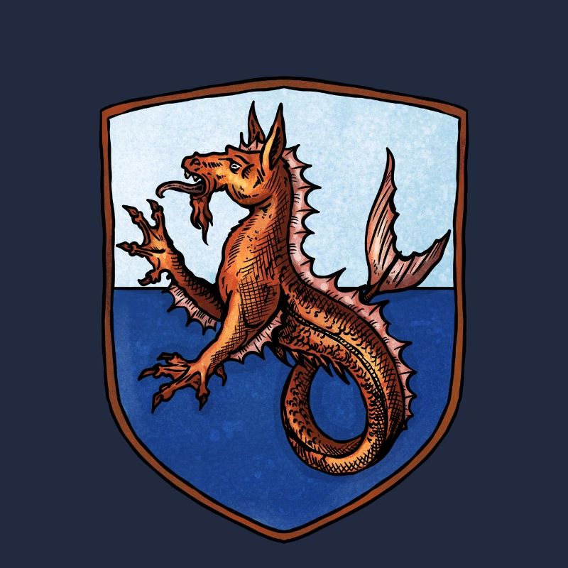 Wappen Kelpie Seepferd