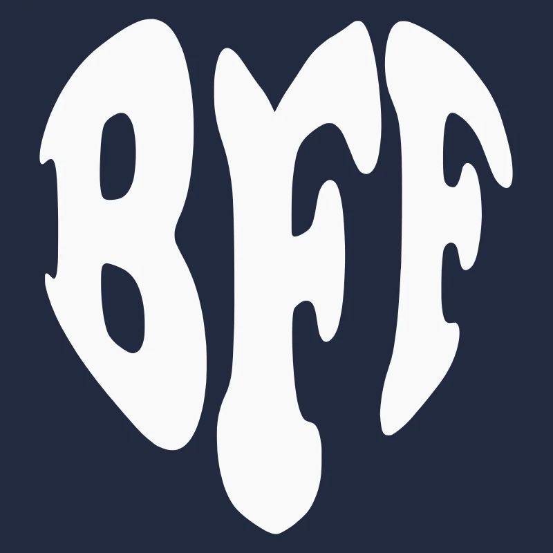 Best Friends Forever Heart – Anpassbare Farbe