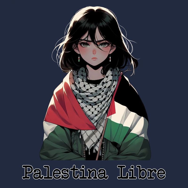 Befreites Palästina-Mädchen