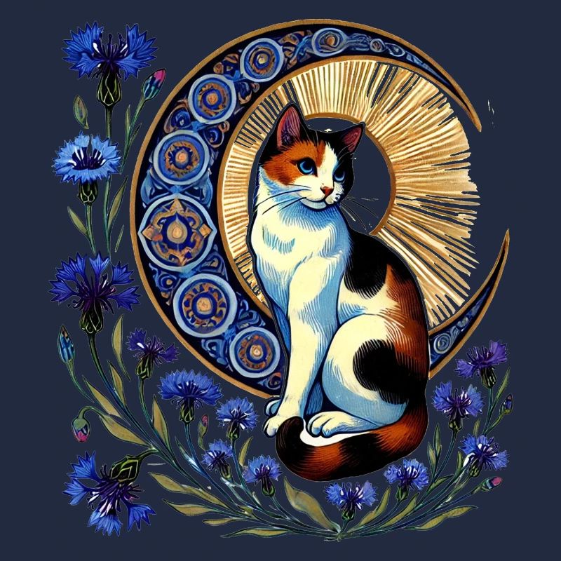Kattun Katze Mond