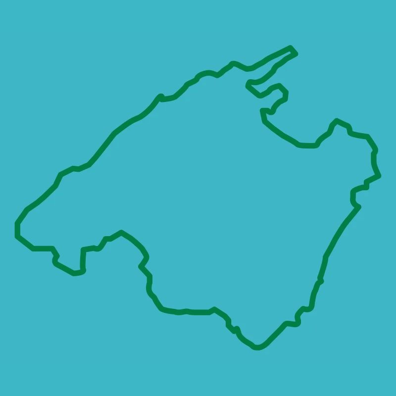 mallorca karte umriss