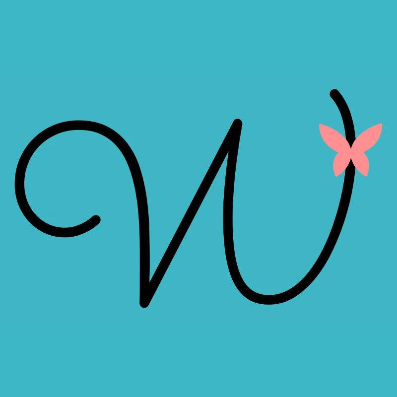 Lettre W Papillon Lettre