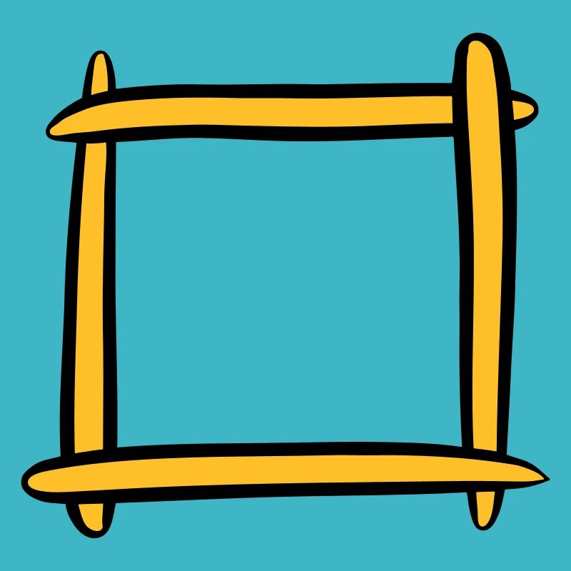 Dekorativer Holzrahmen / Bilderrahmen. Vorlage.