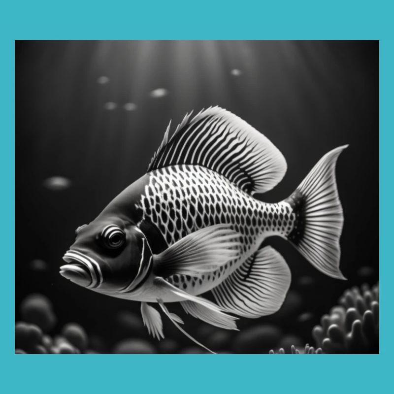 Poisson fish noir