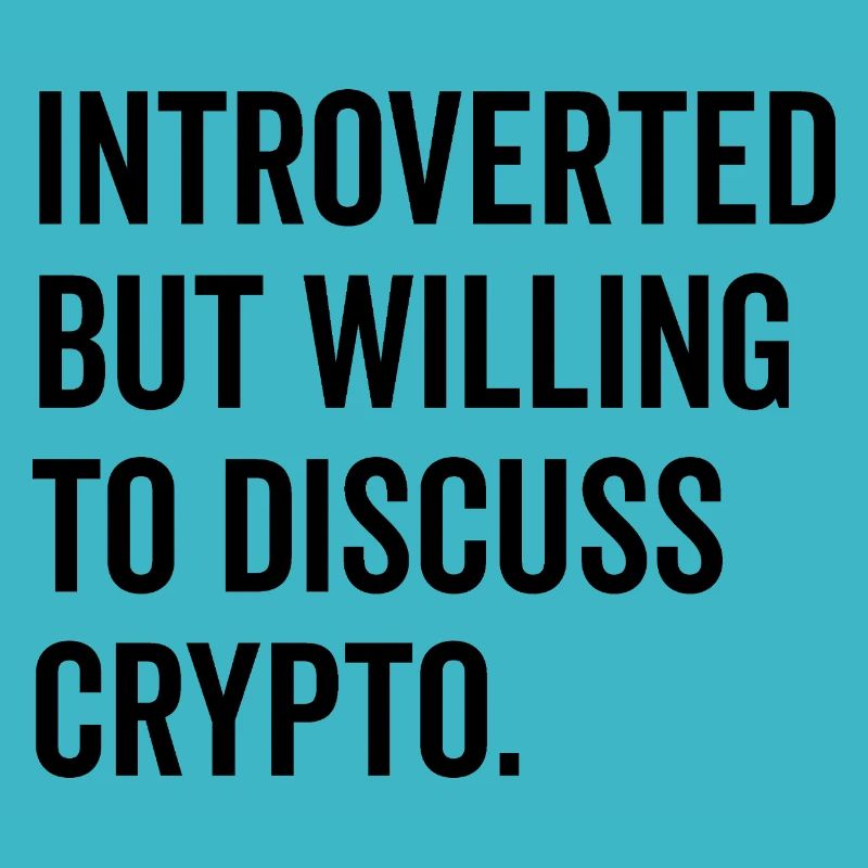 Introvertiert, aber bereit, über Krypto zu diskutieren