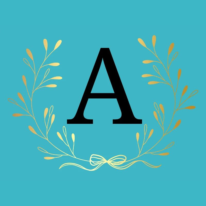 Letter with golden crown